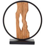 Brilliant Tischlampe Chaumont Aluminium Metall Holz Schwarz 6W 850lm - 830 Warmweiß