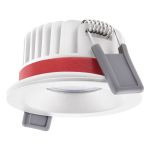 Ledvance LED-Spot Fire Rated Aluminium Weiß 8W 680lm 36D - 930 Warmweiß | Ausschnitt 68mm - IP65 - Höchste Farbwiedergabe - Dimmbar