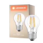 Ledvance Classic LED E27 Birne Fadenlampe Klar 4.2W 470lm - 927 Extra Warmweiß | Höchste Farbwiedergabe - Dimmbar - Ersatz für 40W