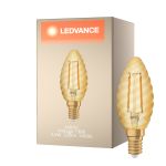Ledvance Vintage 1906 LED E14 Kerze Gold 2.5W 220lm - 824 Extra Warmweiß | Ersatz für 25W