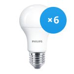 Mehrfachpackung 6x Philips MASTER Value LED Glühbirne E27 Birne Matt 7.8W 1055lm - 927 Extra Warmweiß | Höchste Farbwiedergabe - Dimmbar - Ersatz für 75W