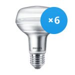 Mehrfachpackung 6x Philips Corepro LED Spot E27 R80 8W 670lm 36D - 827 Extra Warmweiß | Ersatz für 100W