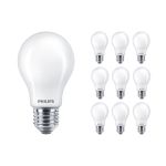 Mehrfachpackung 10x Philips MASTER Value LED Glühbirne E27 Birne Matt 5.9W 806lm - 927 Extra Warmweiß | Höchste Farbwiedergabe - Dimmbar - Ersatz für 60W