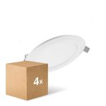 Mehrfachpackung 4x Ledvance LED Downlight Slim Rund DN155 12W 1020lm 120D - 830 Warmweiß | 169mm 