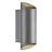 Nordlux Nico Wandleuchte Aluminium Anthrazit Up & Down | IP54 - Geeignet für 2x GU10
