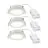 Mehrfachpackung 3x Nordlux Downlight Olea Weiß 4.4W 345lm 110D - 930 | 68mm - IP65 - Höchste Farbwiedergabe