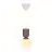 Nordlux Sadie Pendelleuchte Composite Braun | Geeignet für 1x E14