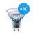 Mehrfachpackung 10x Philips MASTER LED Spot ExpertColor GU10 PAR16 5.5W 375lm 25D - 930 Warmweiß | Höchste Farbwiedergabe - Dimmbar - Ersatz für 50W