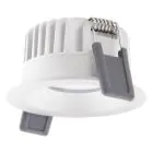 Ledvance LED-Spot Fix Aluminium Weiß 8W 680lm 36D - 930 Warmweiß | Ausschnitt 68mm - IP44 - Höchste Farbwiedergabe - Dimmbar