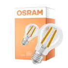 Osram Classic LED E27 Birne Fadenlampe Klar 2.2W 470lm - 840 Kaltweiß | Dimmbar - Ersatz Für 40W