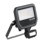 Ledvance Led-Scheinwerfer Aluminium Schwarz 17W 2400lm 100D - 840 Kaltweiß | IP65 - Bewegungs- Und Lichtsensor - Symmetrisch