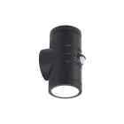 Ansell Wandleuchte Reef Schwarz Up & Down - Außenbeleuchtung - 10W 885lm 90D - 830-840-860 CCT | IP65 -Bewegungs- und Lichtsensor