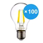 Mehrfachpackung 100x Noxion Lucent LED E27 Birne Fadenlampe Klar 7W 806lm - 840 Kaltweiß | Ersatz für 60W