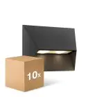 Mehrfachpackung 10x Nordlux Pontio Wandleuchte Aluminium Schwarz | IP54 - Geeignet für 2x GU10