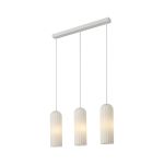 Nordlux Miella 3-Rail Suspension Luminaire Verre Blanc | Convient pour 3x E27