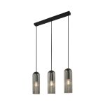 Nordlux Miella 3-Rail Suspension Luminaire Verre Smoke | Convient pour 3x E27