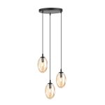 Emibig Suspension Luminaire Astral Acier Noir | Convient pour 3x E14 - Max 10W