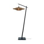 Good&Mojo Lampadaires Salon Bali Bambou Noir | Convient pour 1x E27 