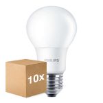 Lot 10x Philips Corepro LED Ampoule E27 Poire Dépolie 8W 806lm - 830 Blanc Chaud | Équivalent 60W