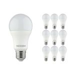Lot 10x Noxion Lucent Classic LED E27 Poire Dépolie 9.5W 1055lm - 827 Blanc Très Chaud | Équivalent 75W
