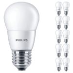 Lot 10x Philips Corepro LED Lustre E27 Boule Dépolie 7W 806lm - 827 Blanc Très Chaud | Équivalent 60W