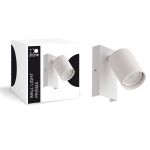 D'Lite Applique Murale Prisma Métal Blanc | IP20 - Convient pour 1x GU10