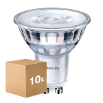 Lot 10x Philips Corepro LED Spot GU10 PAR16 3.5W 265lm 36D - 830 Blanc Chaud | Équivalent 35W