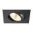 SLV New Tria Universel 68 Spot Aluminium Noir Carré 8.6W 600lm 38D - 925-930-940 CCT | Diamètre 68mm - Meilleur Rendu Des Couleurs - Dimmable 