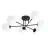 Emibig Plafonnier Roma Acier Noir | Convient pour 6x E14 - Max 10W