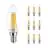 Lot 10x Noxion Lucent LED E14 Bougie Filament Claire 4.5W 470lm - 827 Blanc Très Chaud | Dimmable - Équivalent 40W