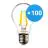 Lot 100x Noxion Lucent LED E27 Poire Filament Claire 7W 806lm - 840 Blanc Froid | Équivalent 60W
