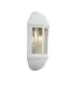 Ansell LED Wall Light Latina Half Lantern White - Suitable for E27 up to 42W | IP65 - Light Sensor