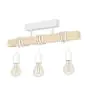 Eglo Plafonnier Townshend Acier Blanc Bois | IP20 - Convient pour 3x E27 