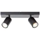 Brilliant Jello Plafonnier Métal Mat Noir 9W 690lm - 830 Blanc Chaud | Incl. 2x GU10