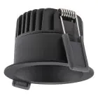 Ledvance Spot LED Foncélight Aluminium Noir 8W 640lm 36D - 927 Blanc Très Chaud | Diamètre 68mm - IP44 - Meilleur rendu des couleurs - Dimmable