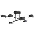 Emibig Plafonnier Halo Acier Noir | Convient pour 6x GX53 - Max 8W