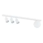 Emibig Plafonnier Baster Acier Blanc | Convient pour 3x GU10 - Max 8W, 1x E14 - Max 10W