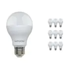 Lot 10x Noxion Lucent Classic LED E27 Poire Dépolie 13W 1521lm - 830 Blanc Chaud | Équivalent 100W