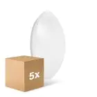 Lot 5x Ledvance Surface Circulaire 400 24W 830 1920lm Blanc IP44 | Blanc Chaud