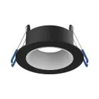 Noxion Spot LED Ares Profond ring Noir - avec Inner Cercle  Blanc | Diamètre 68mm - incl. GU10 Fitting