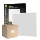 Lot 6x Bright Choice Panneau LED Backlit 36W 3600lm - 830 Blanc Chaud | 60x60cm - UGR 