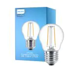 Philips Corepro LED Lustre E27 Boule Filament Claire 2W 250lm - 827 Blanc Très Chaud | Équivalent 25W
