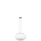 Eglo Suspension Luminaire Optica Acier Nickel Satiné | Convient pour 2x E27