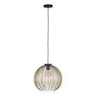 Eglo Suspension Luminaire Venezuela Noir, Dorée | Convient pour E27